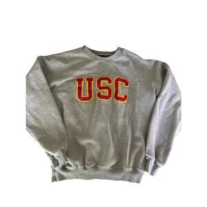 USC Southern‎ California Gray Crewneck Sweatshirt Collegiate Varsity Women Small